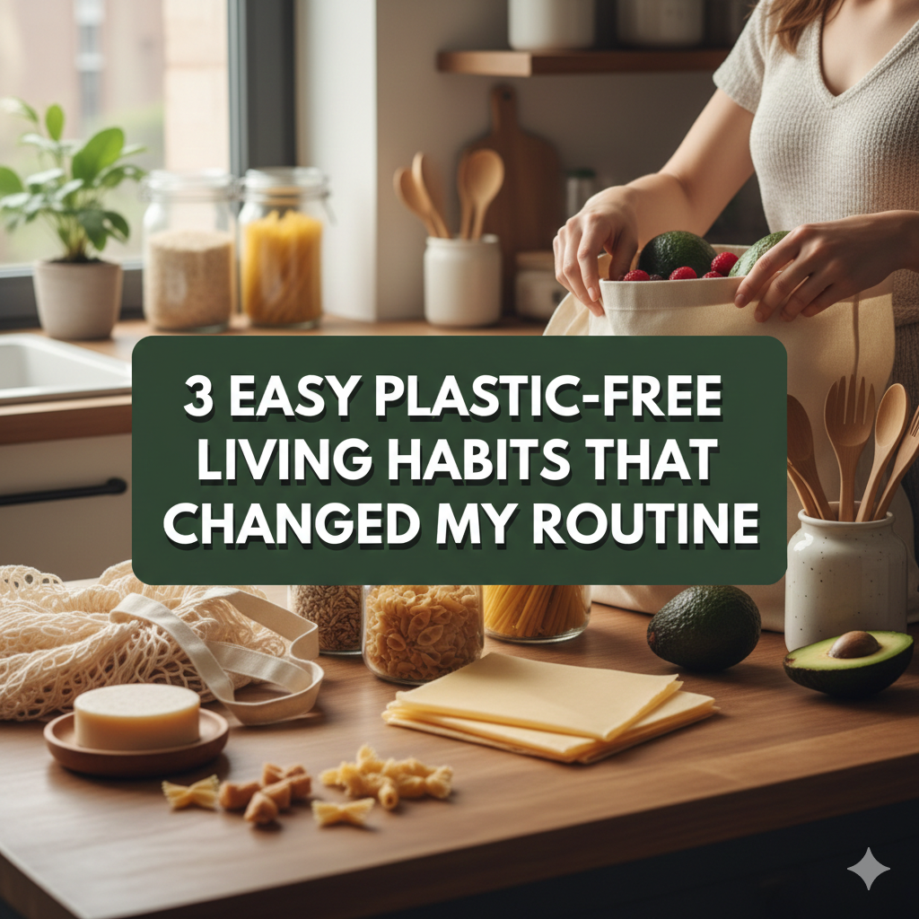 3 Easy Plastic-Free Living Habits That Changed My Routine