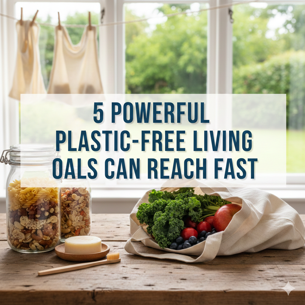 5 Powerful Plastic-Free Living Goals You Can Reach Fast
