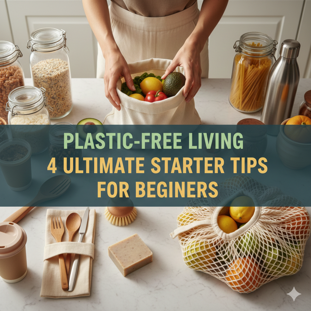 4 Ultimate Plastic-Free Living Starter Tips for Beginners