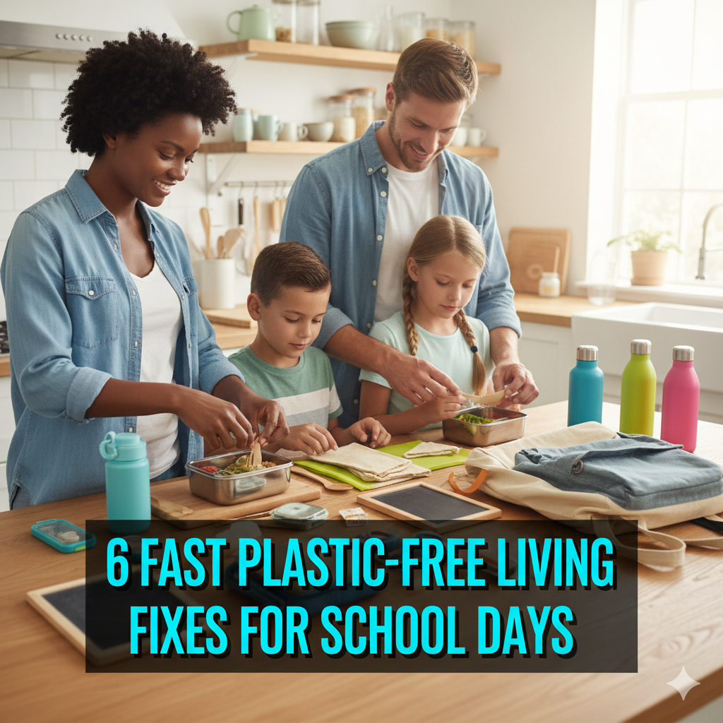 6 Fast Plastic-Free Living Fixes for School Days