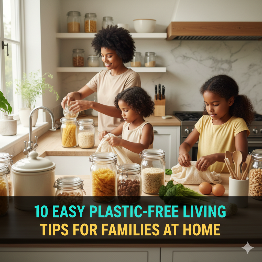 10 Easy Plastic-Free Living Tips for Families at Home