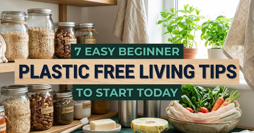 7 Easy Beginner Plastic Free Living Tips to Start Today
