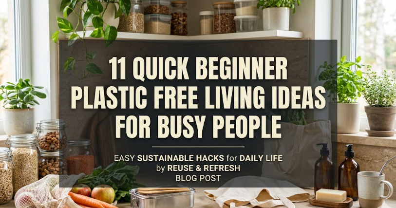 11 Quick Beginner Plastic Free Living Ideas for Busy People
