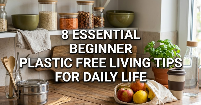 8 Essential Beginner Plastic Free Living Tips for Daily Life