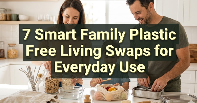 7 Smart Family Plastic Free Living Swaps for Everyday Use