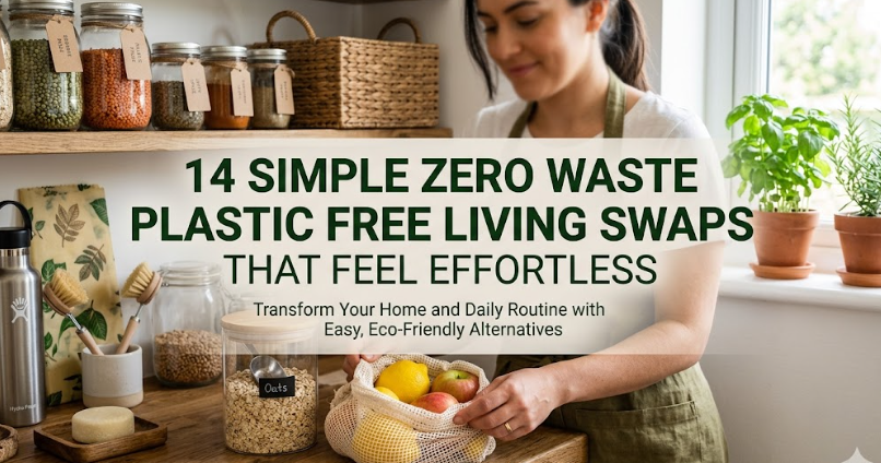 14 Simple Zero Waste Plastic Free Living Swaps That Feel Effortless