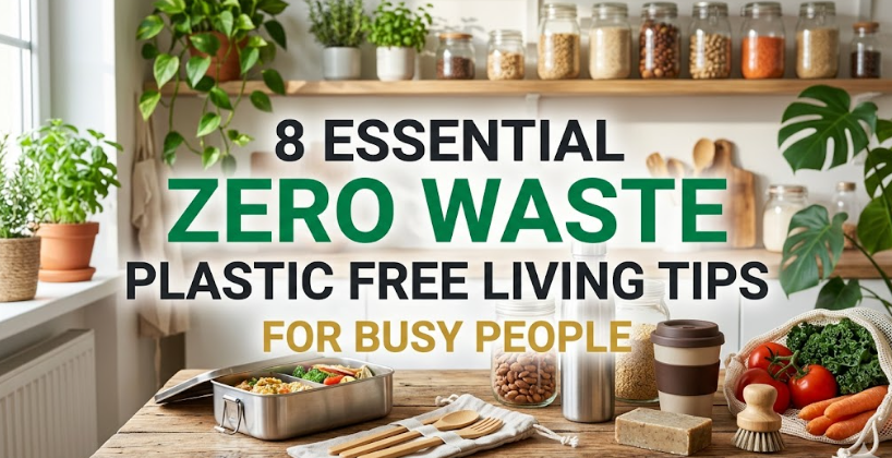 8 Essential Zero Waste Plastic Free Living Tips for Busy People