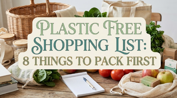Plastic Free Shopping List: 8 Things to Pack First