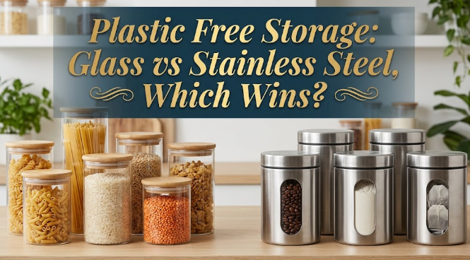 Plastic Free Storage: Glass vs Stainless Steel, Which Wins?